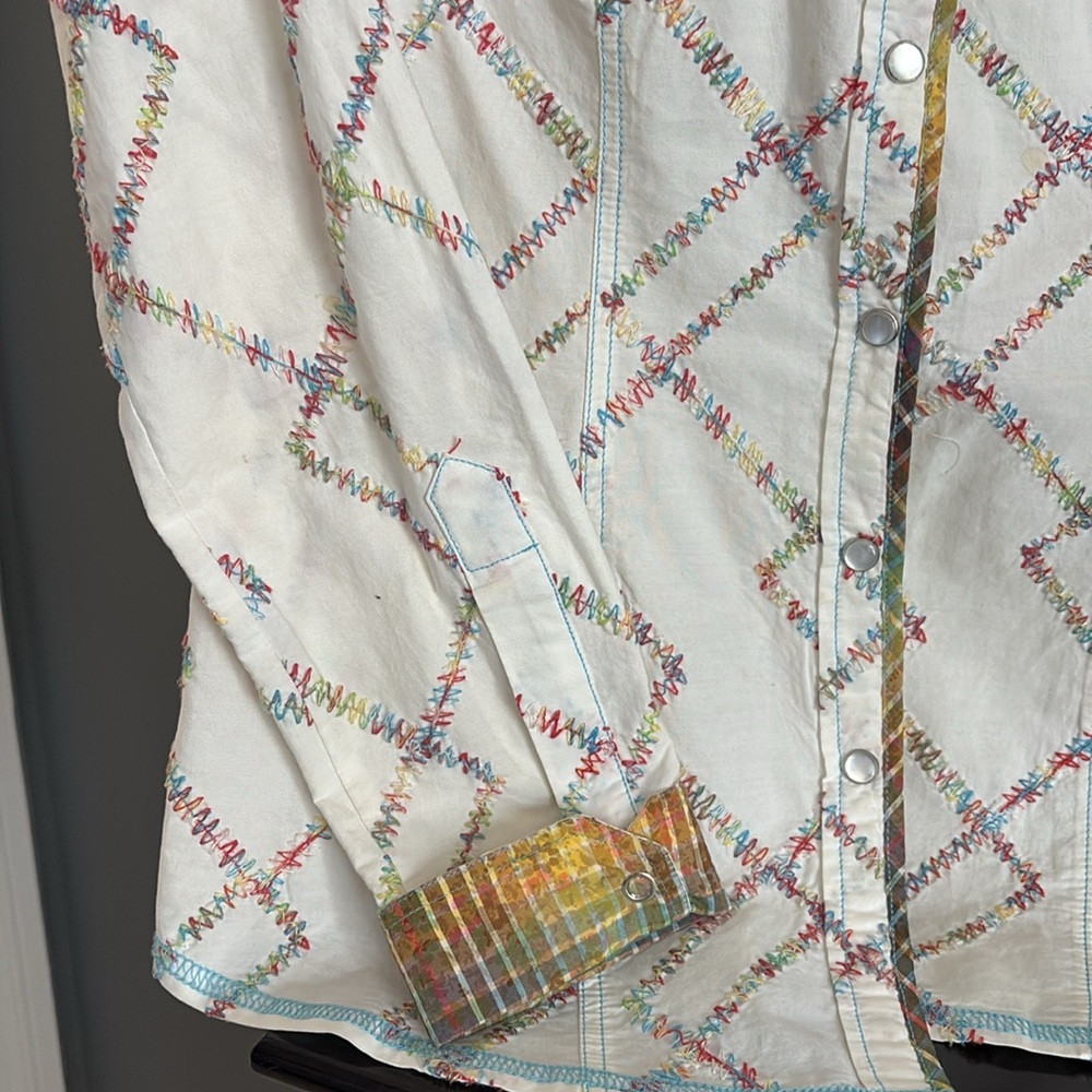 Georg Roth Colorful Plaid snap down shirt - Picture 2 of 8